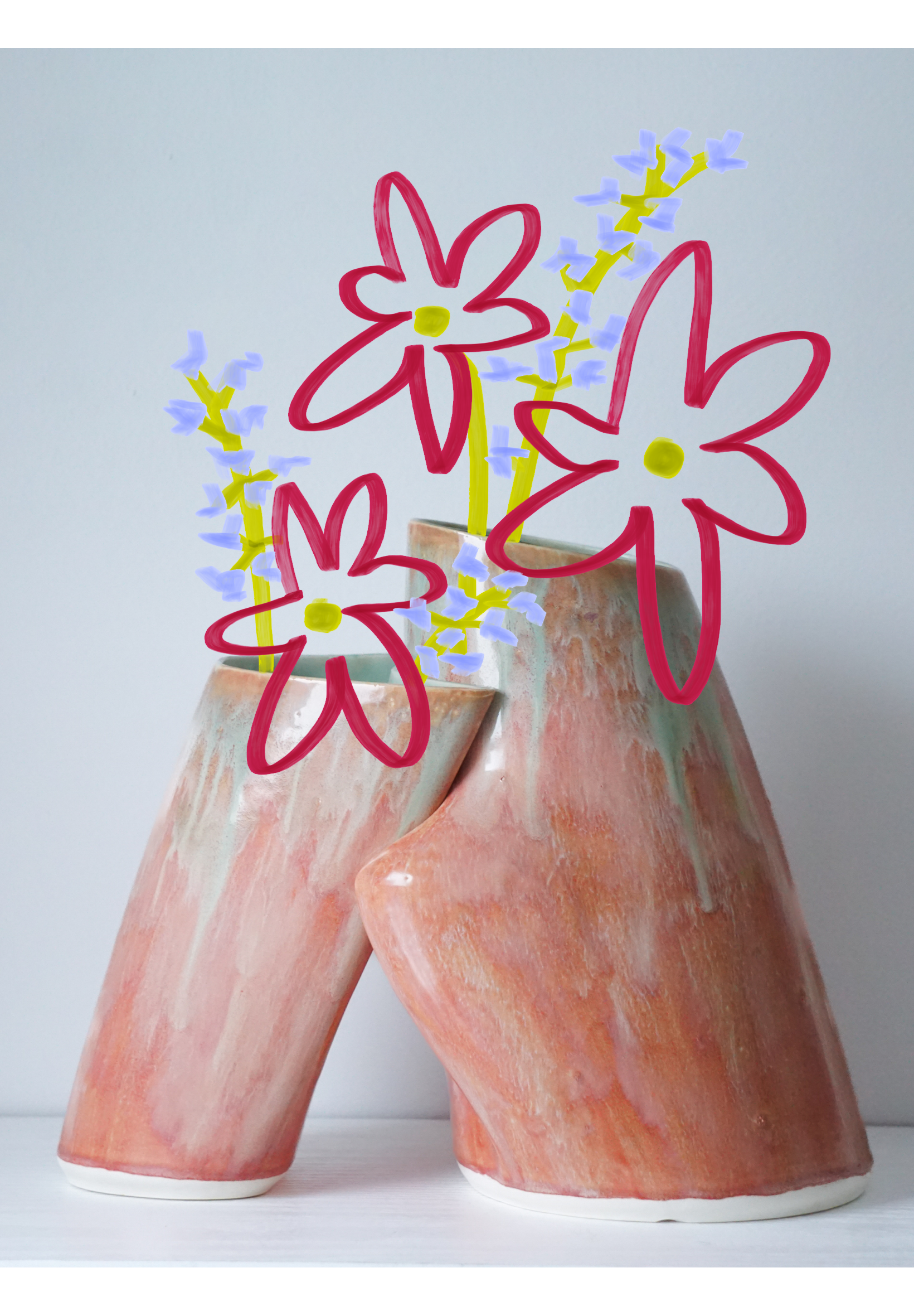 Large Embrace Strawberry Matcha