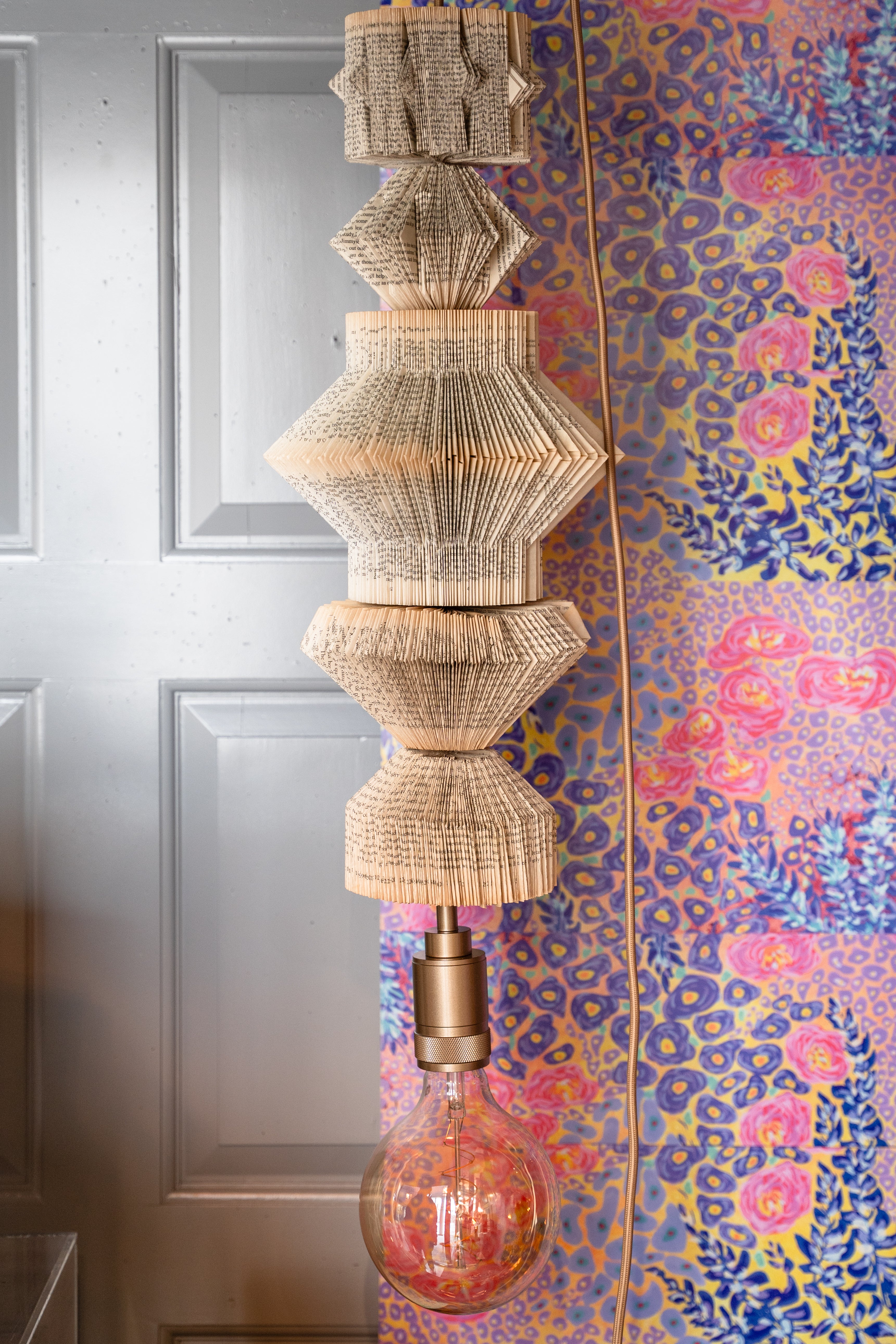 "I Live in Abundance" hand crafted pendant light by Pollen Price (@BostonPollen), photographed by Brayan Mesa.