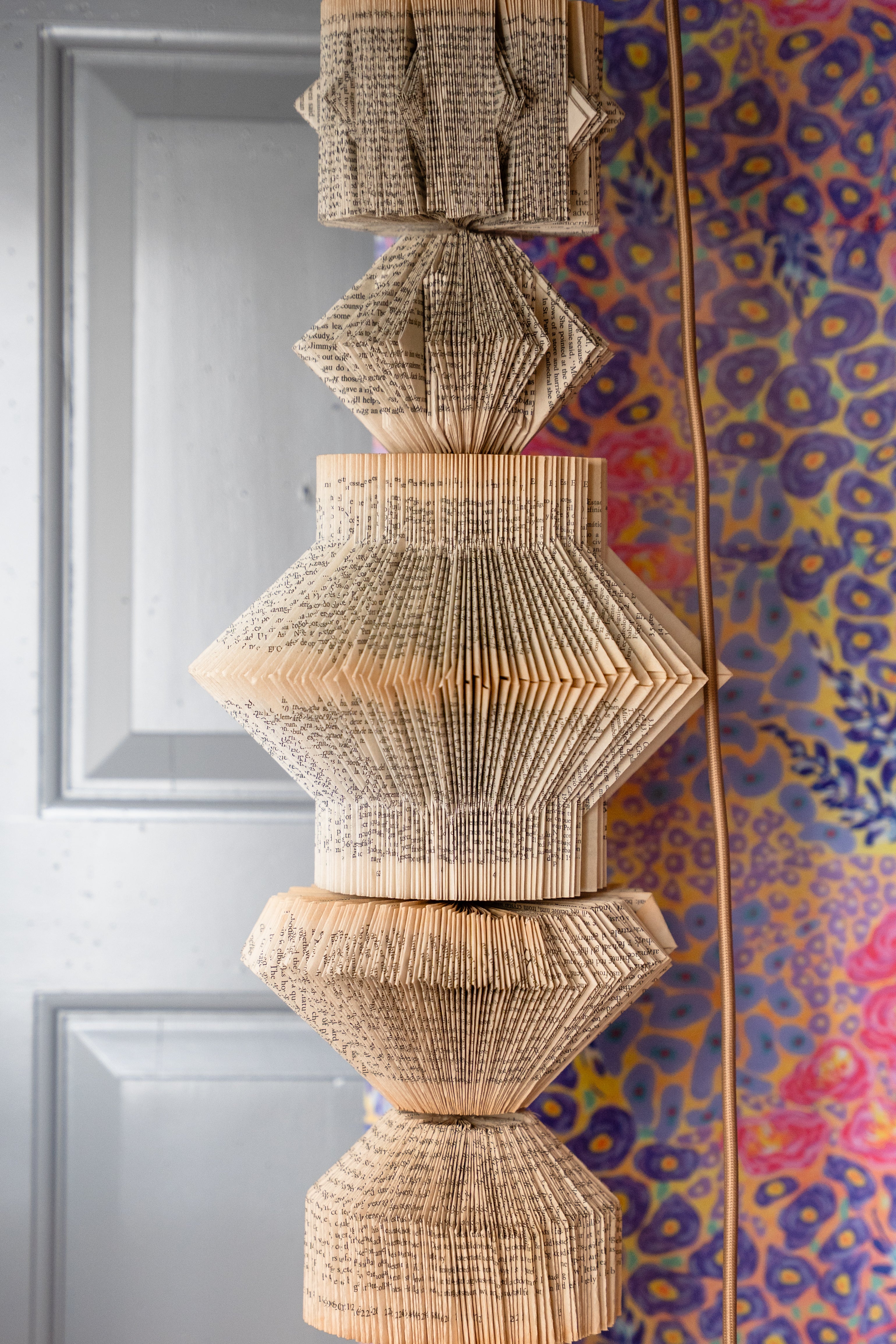 "I Live in Abundance" hand crafted pendant light by Pollen Price (@BostonPollen), photographed by Brayan Mesa.