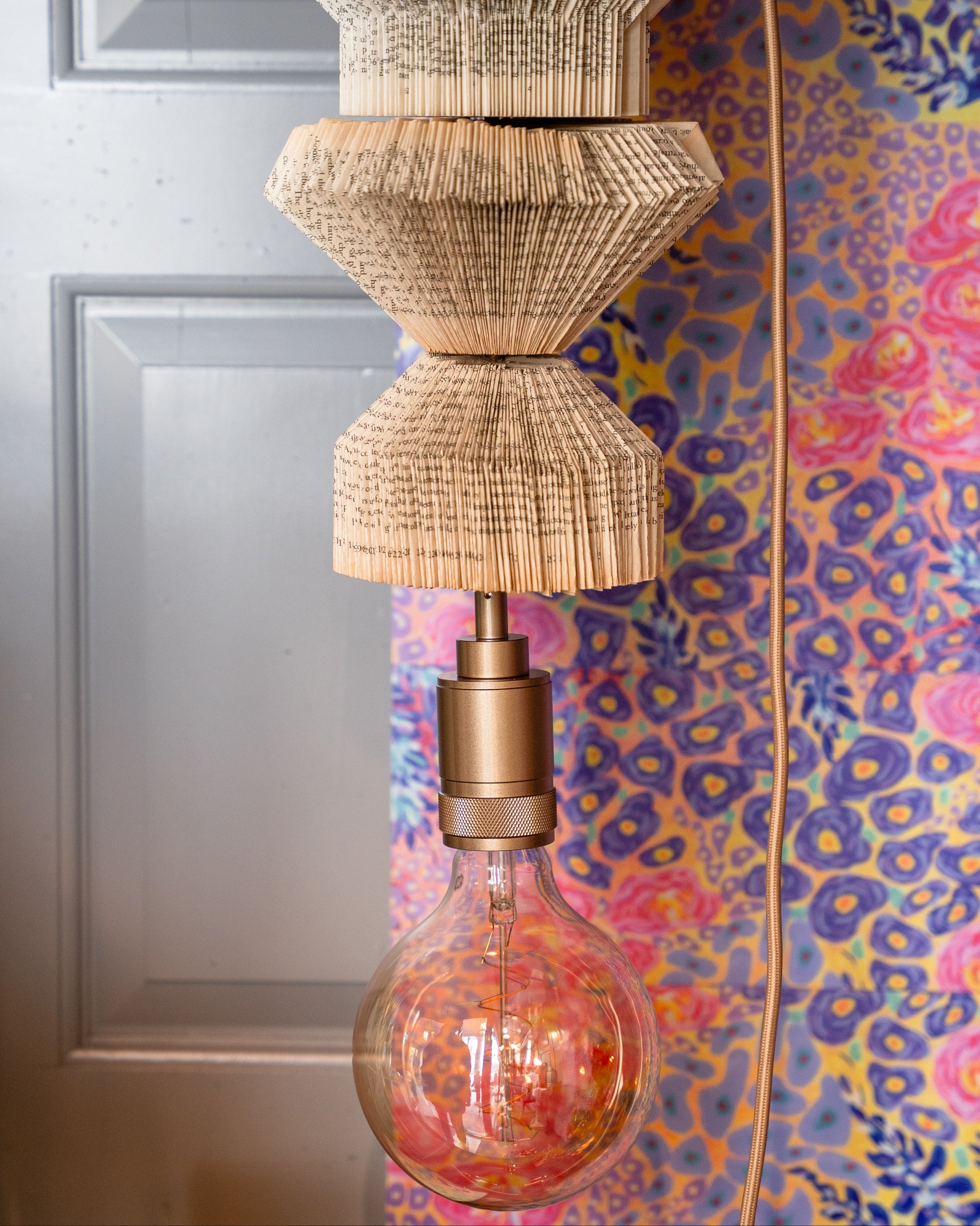 "I Live in Abundance" hand crafted pendant light by Pollen Price (@BostonPollen), photographed by Brayan Mesa.