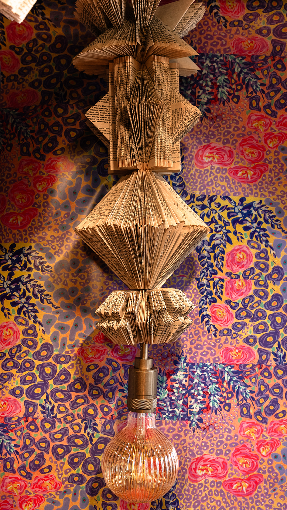 "I Live in Allignment" hand crafted pendant light by Pollen Price (@BostonPollen), photographed by Brayan Mesa.