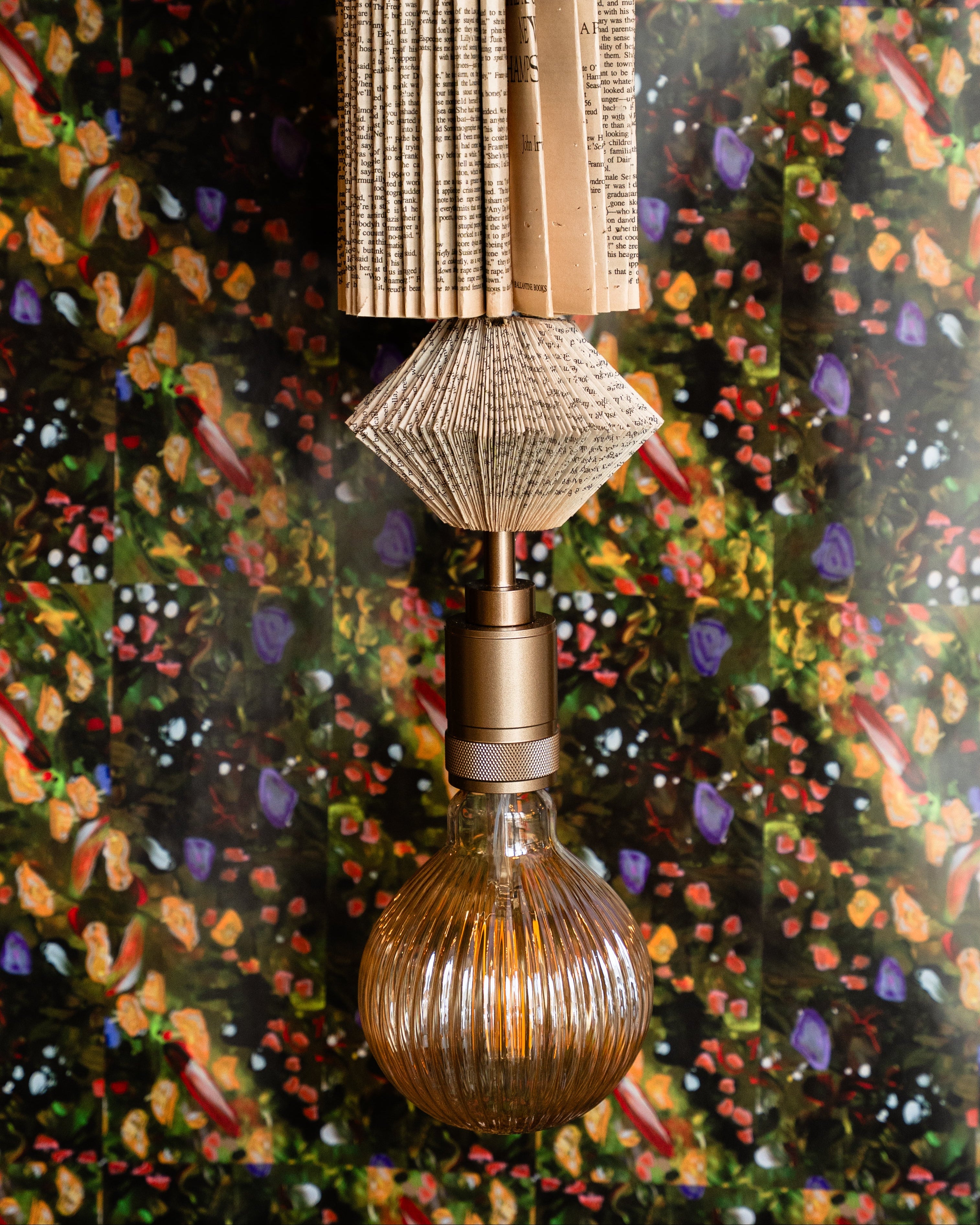 "I Live in Ease" hand crafted pendant light by Pollen Price (@BostonPollen), photographed by Brayan Mesa.