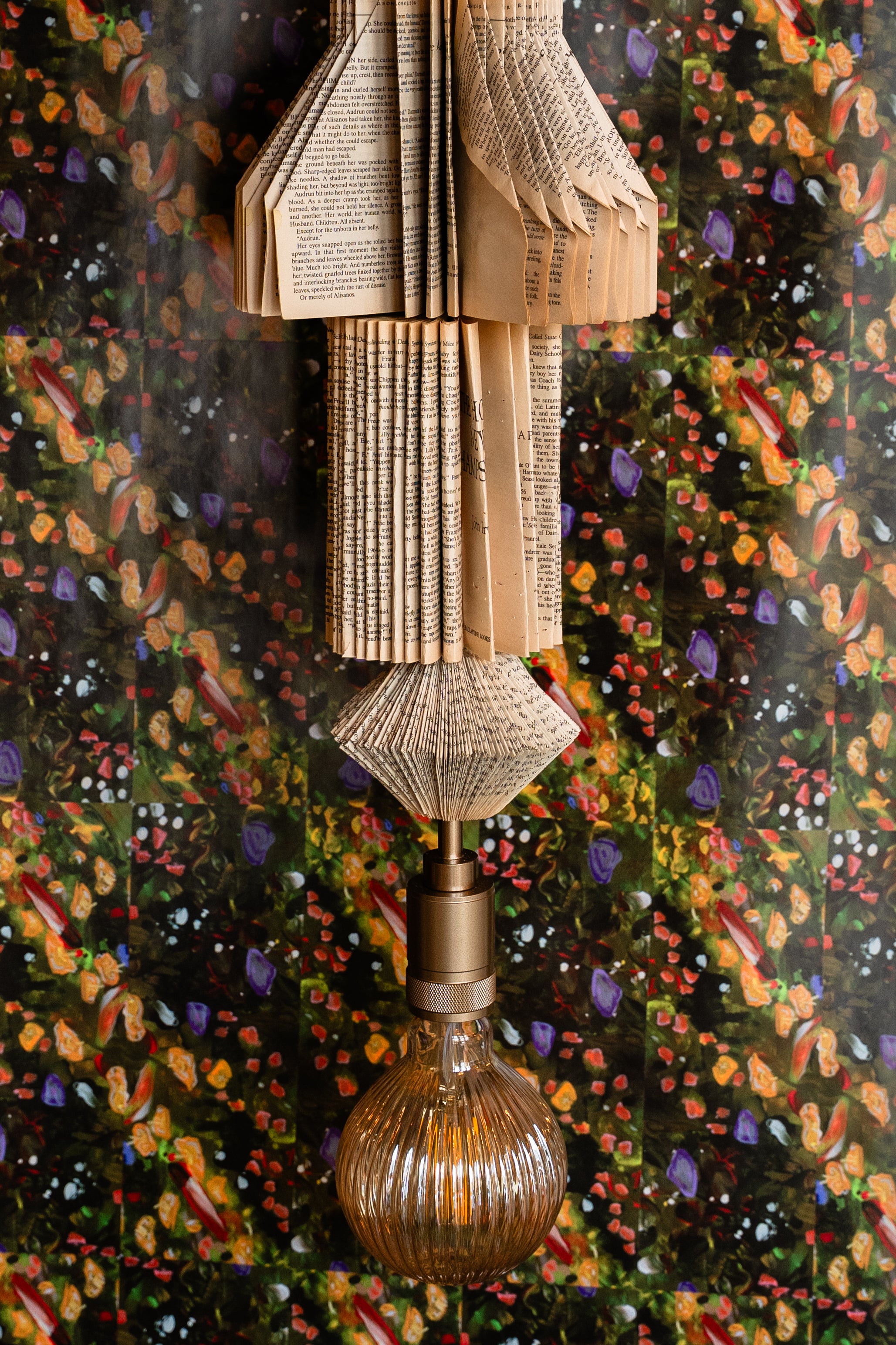"I Live in Ease" hand crafted pendant light by Pollen Price (@BostonPollen), photographed by Brayan Mesa.
